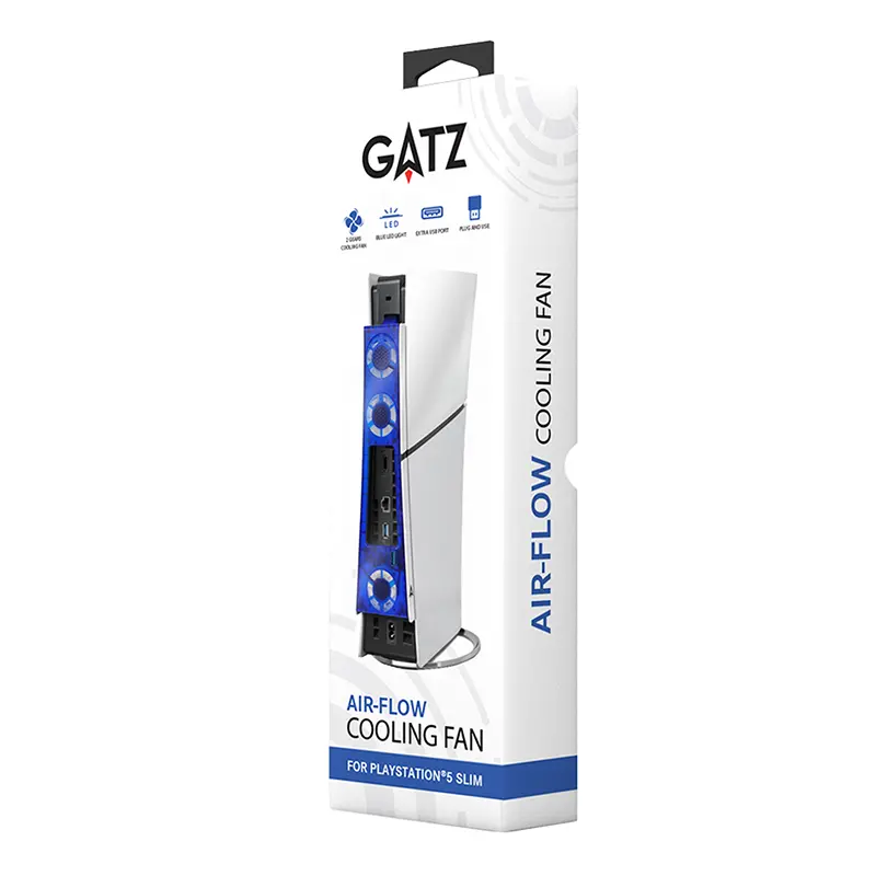 Gatz Ps5 Slim Air-Flow Cooling Fan White 1
