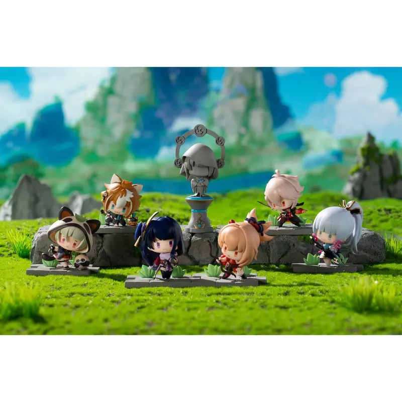 Genshin Impact Battlefield Heroic Figures Trading Figures Inazuma Edition Box (Box Of 6) 1