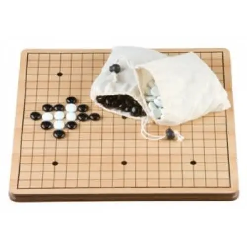 Go Spel 36 Cm. Mdf Bord/Stenen Flats Glas 1