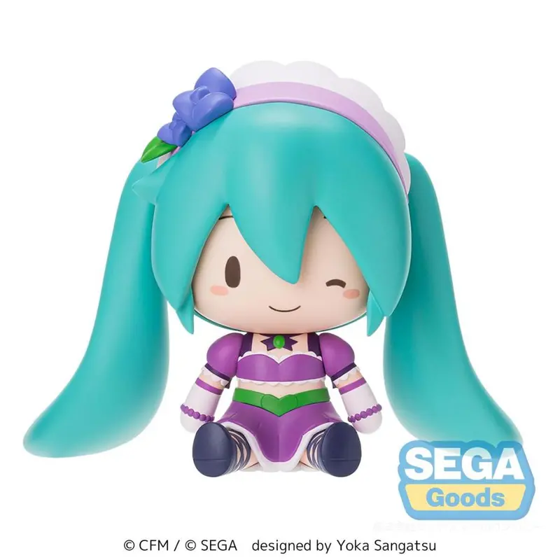 Hatsune Miku X Love And Berry Dress Up And Dance! Fuwapuchi Deformed Figure - Kirarin Purple 1