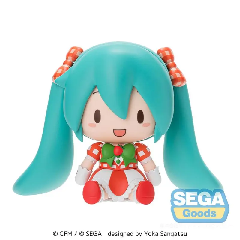 Hatsune Miku X Love And Berry Dress Up And Dance! Fuwapuchi Deformed Figure - Lovely Strawberry 1