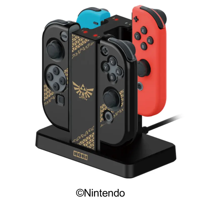 Hori Joy-Con Charging Stand With Cover Set - The Legend Of Zelda: Skyward Sword Edition (Nsw-355A) 1