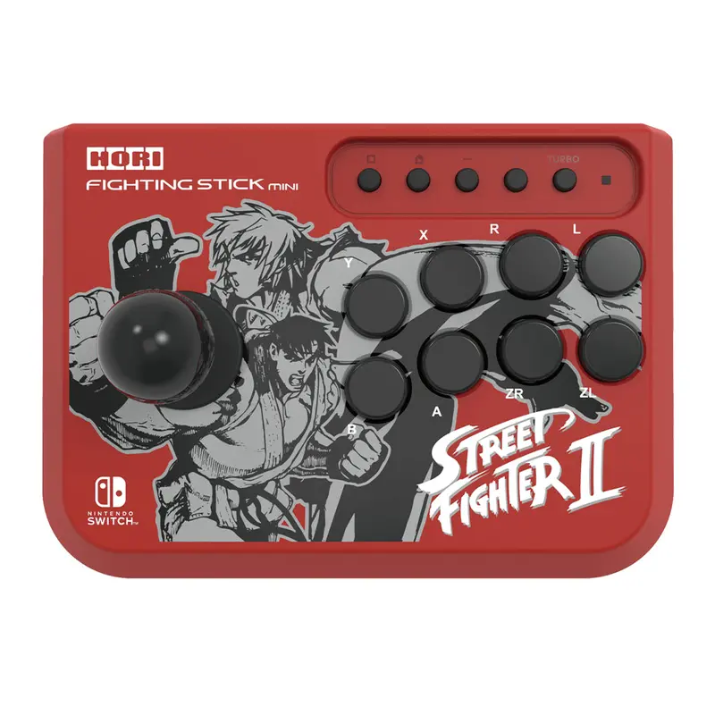 Hori Nsw Fighting Stick Mini Street Fighter Ii Red Nsw-193U 1