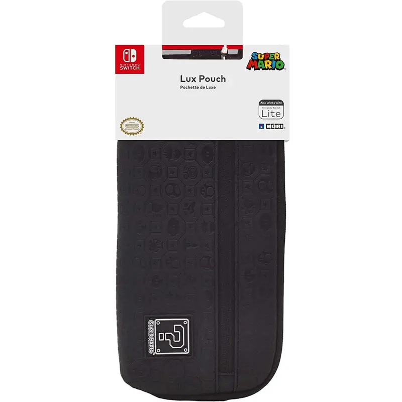Hori Nsw Lux Super Pouch Mario Ed Black For Nsw & Lite (Nsw-224U) 1