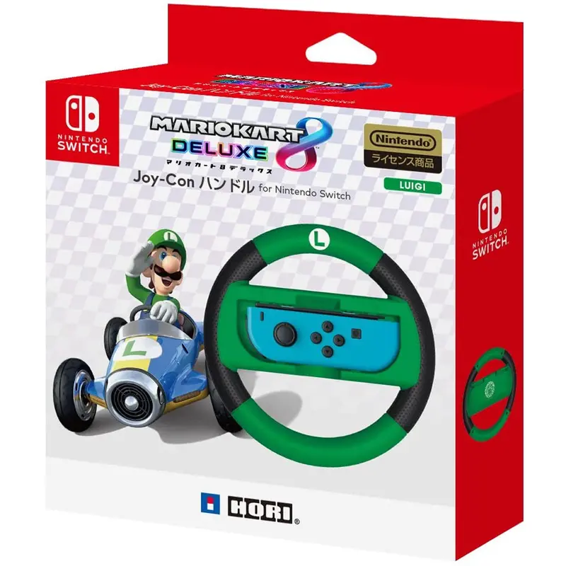 Hori Nsw Mario Kart 8 Deluxe Joy-Con Handle - Luigi (Nsw-055) 1