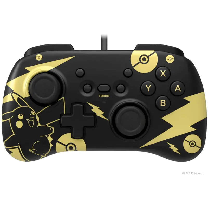 Hori Nsw Pad Mini Wired Pikachu Black + Gold Edition (Nsw-289U) 1