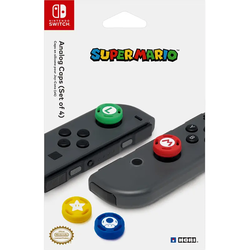 Hori Nsw Super Mario Analog Caps Set Of 4Pcs (Nsw-036U) 1