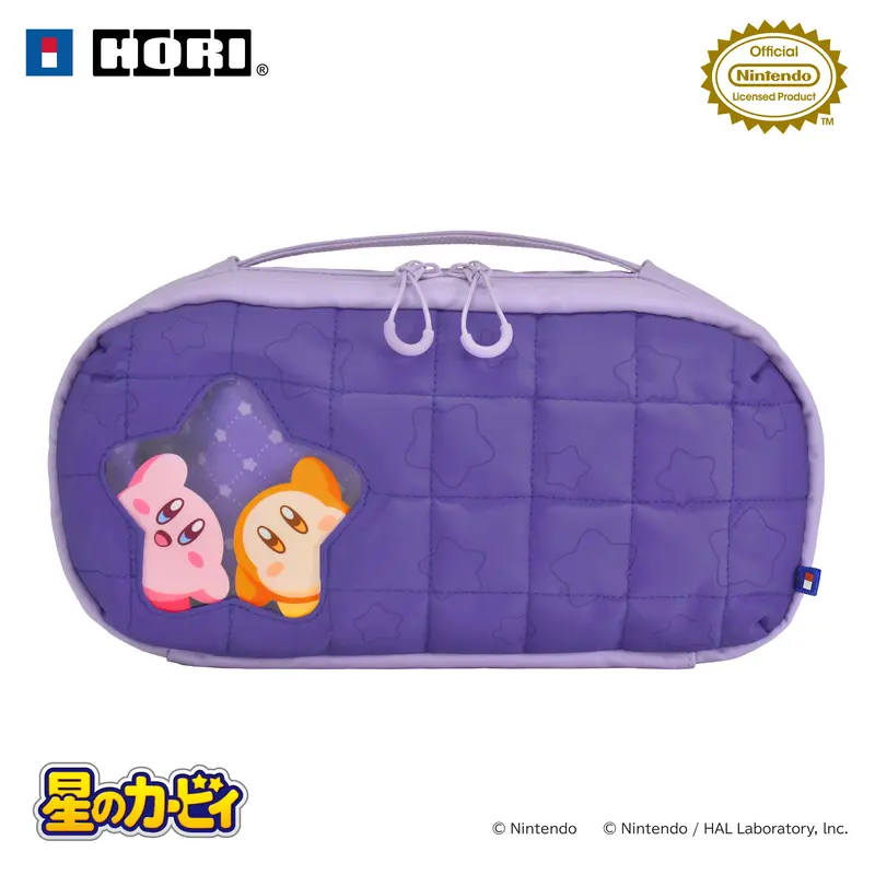 Hori Puff Pouch Kirby & Waddle Dee For Nintendo Switch 2 (Nsx-046) 1