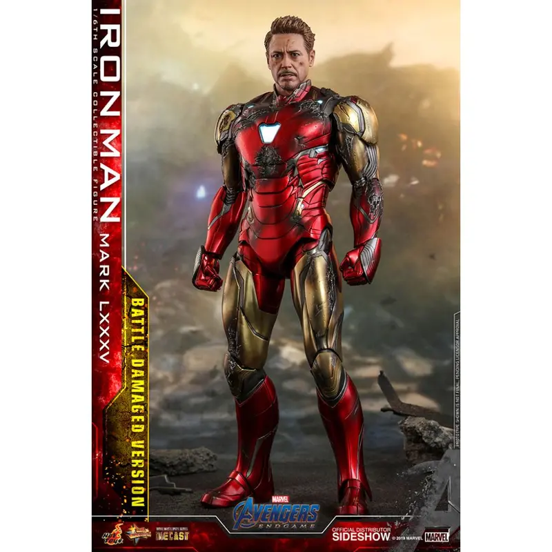Hot Toys Mms543d33 1/6 Iron Man Mark Lxxxv Battle Damaged Version Avengers Endgame 1