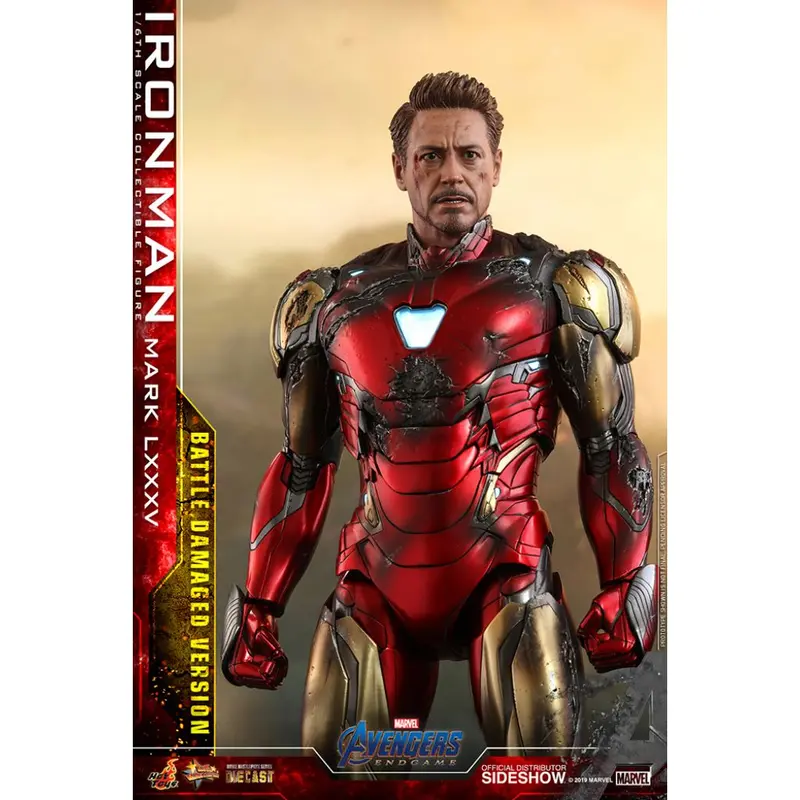 Hot Toys Mms543d33 1/6 Iron Man Mark Lxxxv Battle Damaged Version Avengers Endgame 2