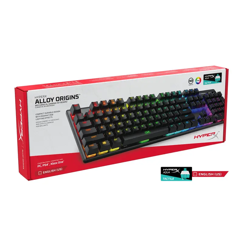 Hyperx Alloy Origins Rgb Mechanical Gaming Keyboard (Aqua Switches) 1