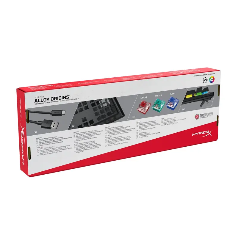 Hyperx Alloy Origins Rgb Mechanical Gaming Keyboard (Aqua Switches) 2