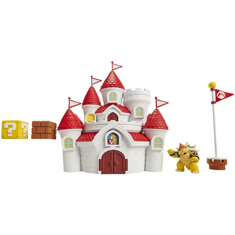 Jakks Pacific 58541 2.5" Deluxe Mushroom Kingdom Castle Playset Super Mario 2