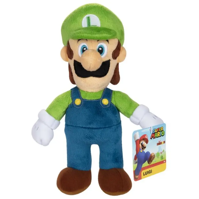 Jakks Pacific Luigi Plush Super Mario Wave 1 1