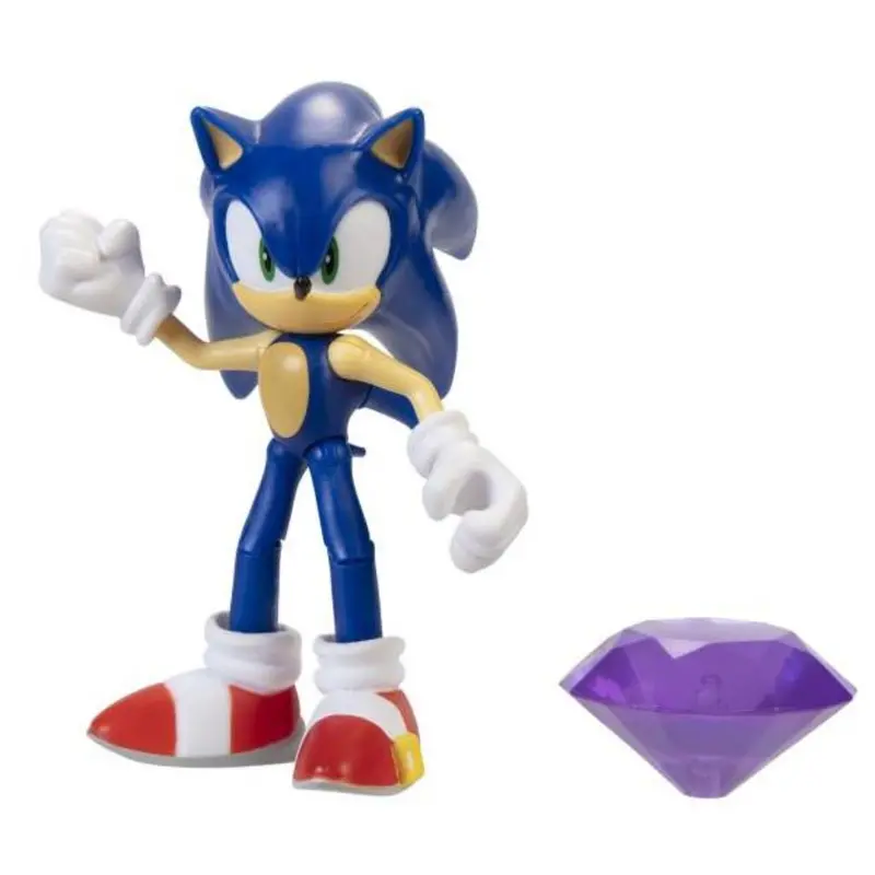 Jakks Pacific Sonic With Purple Emerald 4" Figurine Sonic The Hedgehog 1