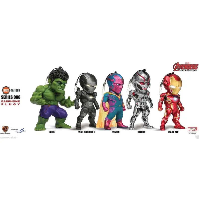 Kids Logic Kn006 Led Earphone Plugy Series 006 Age Of Ultron 1