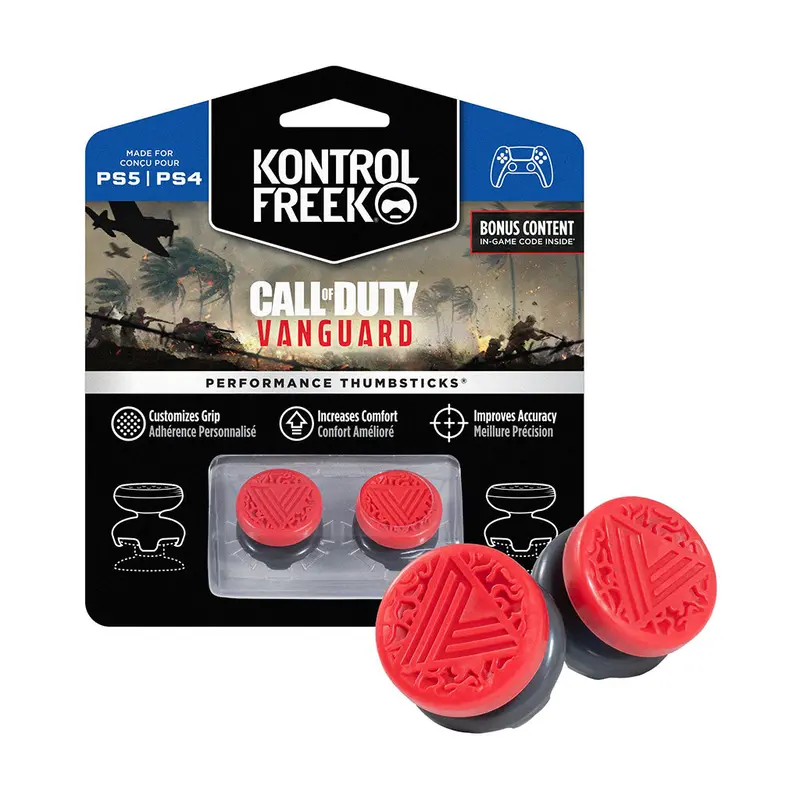 Kontrolfreek Ps5/Ps4 Performance Thumbsticks Cod Vanguard Red 1