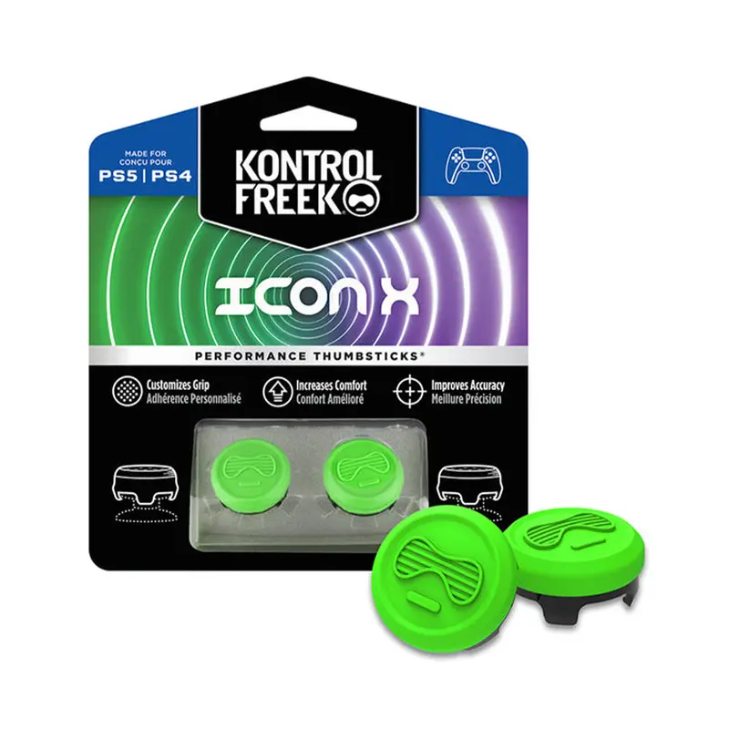 Kontrolfreek Ps5/Ps4 Performance Thumbsticks Icon X Green 1