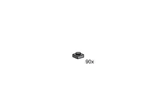 Lego 1X1 Stud Dark Grey Bag4 Bulk Bricks 1