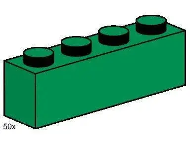 Lego 1X4 Dark Green Bricks 3471 Bulk Bricks 1
