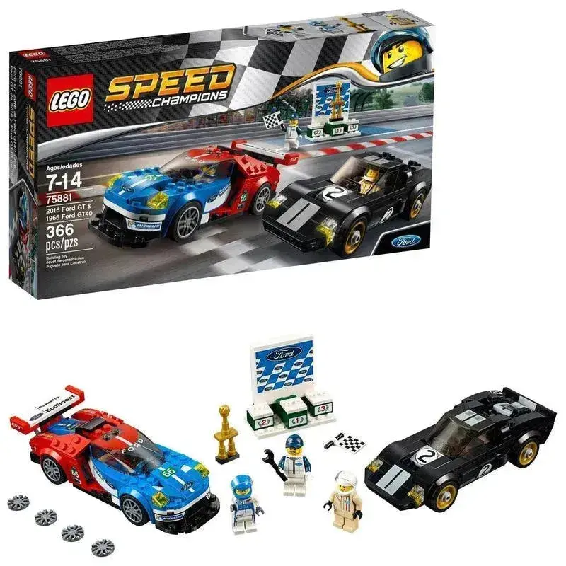 Lego 2016 The Ford Gt & 1966 Ford Gt40 75881 Speedchampions 1