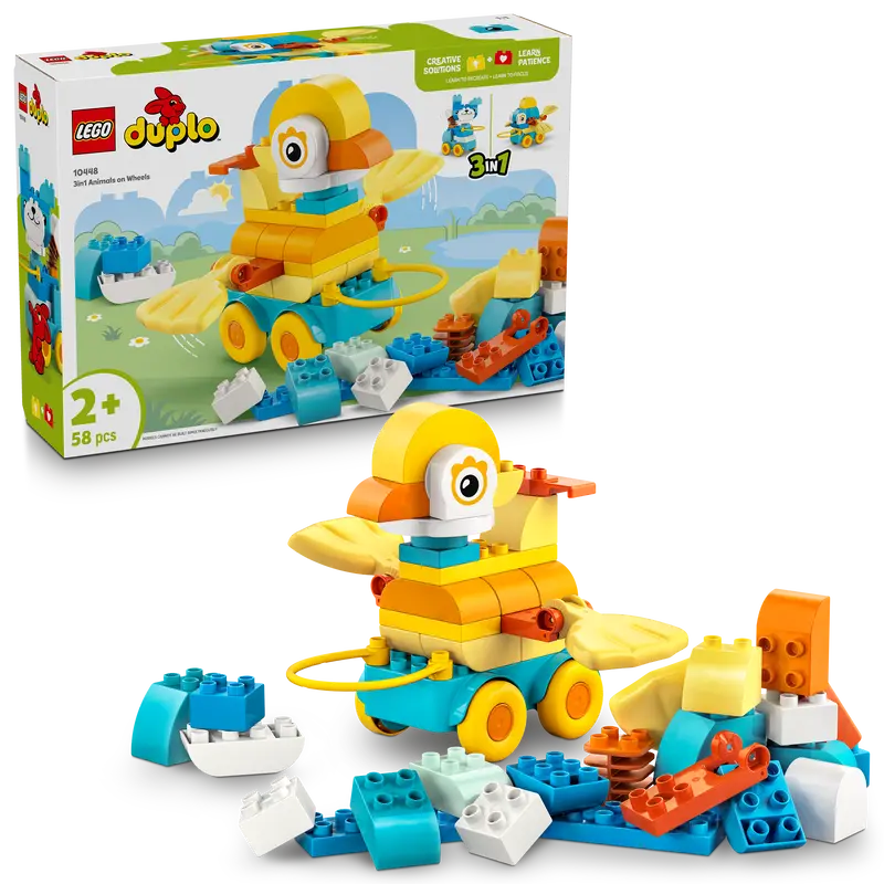 Lego 3-In-1 Dieren Op Wielen 10448 Duplo 1