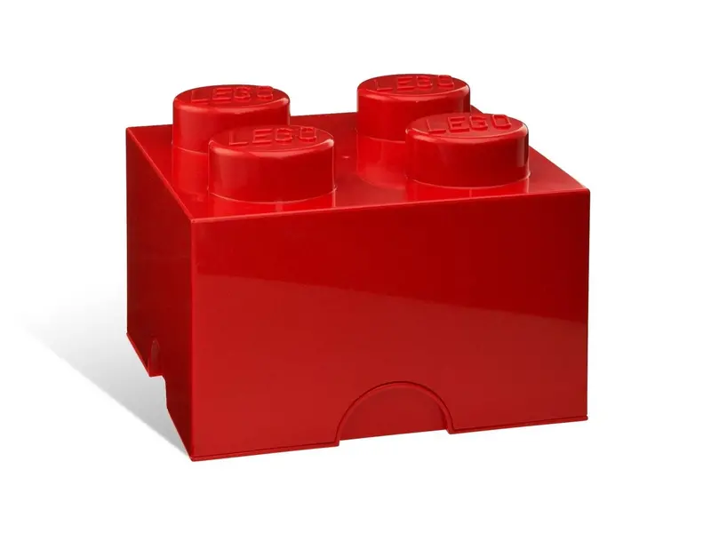 Lego  4-Stud Red Storage Brick 5001385 Gear 1
