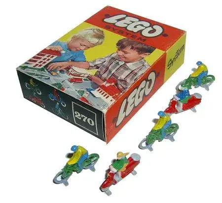 Lego 5 Cyclists / Motorcyclists 270 System 1
