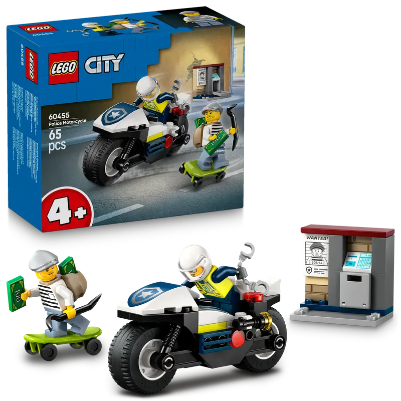 Lego Achtervolging Op De Politiemotor 60455 City 1