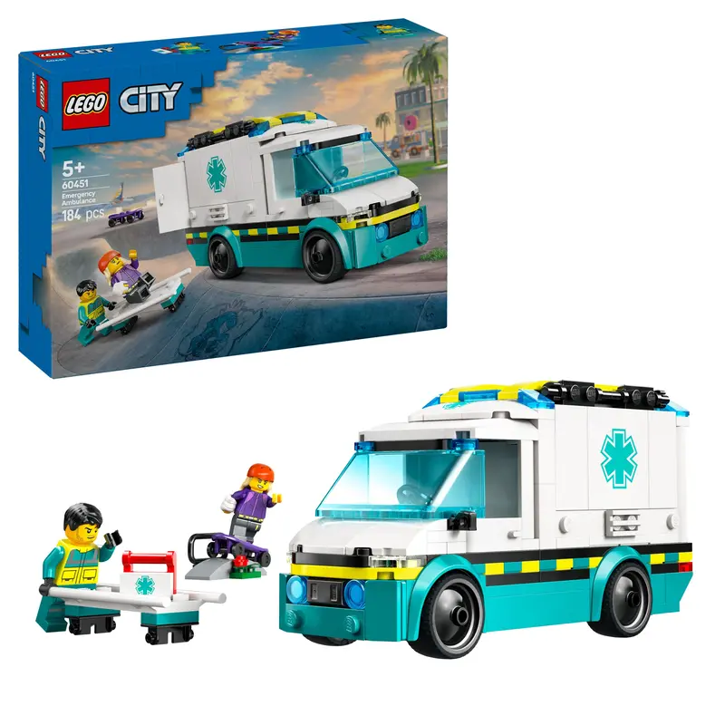 Lego Ambulance With Brothers 60451 City 1