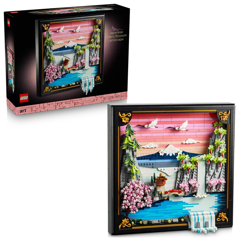 Lego® Art Landschap Met Japanse Kersenbloesems - Fraaie Wanddecoratie - 31218 1