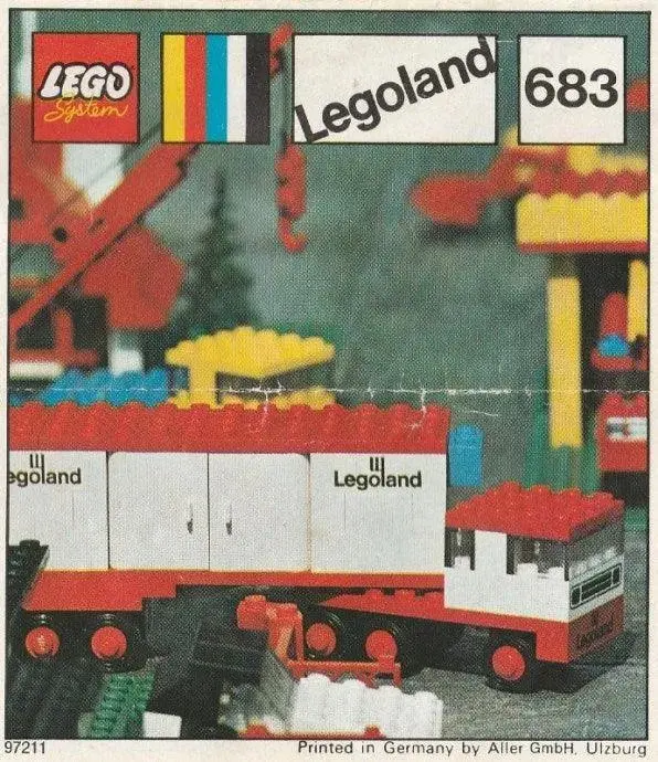 Lego Articulated Lorry 683 Legoland 1