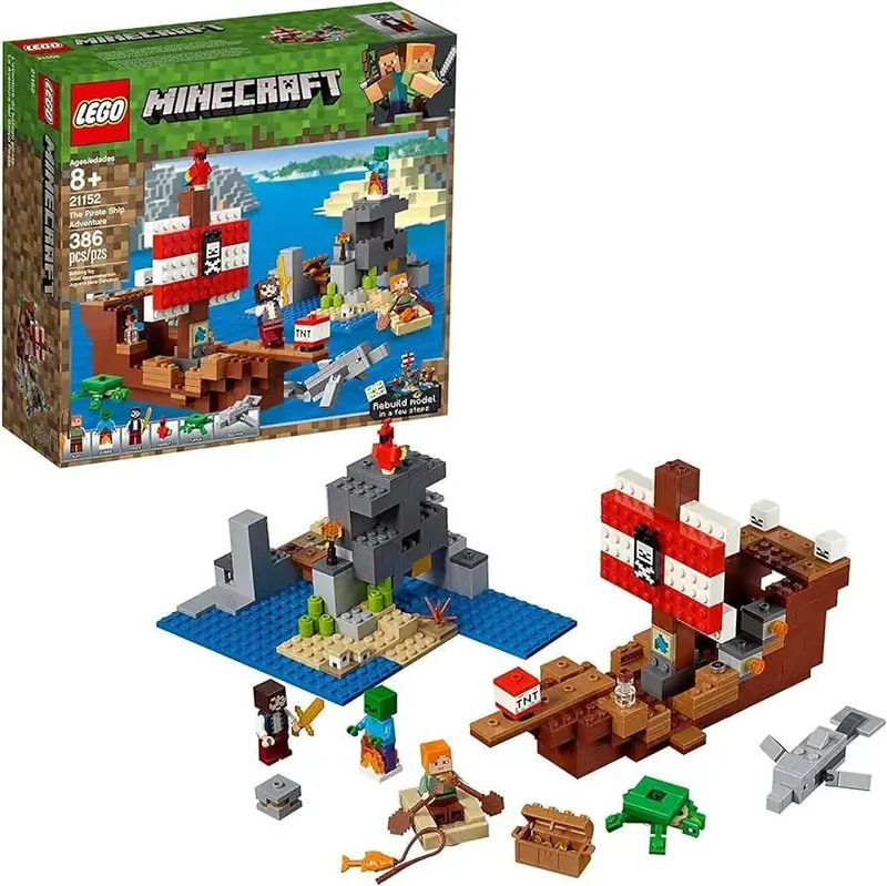 Lego Avontuur Op Het Piratenschip 21152 Minecraft 1