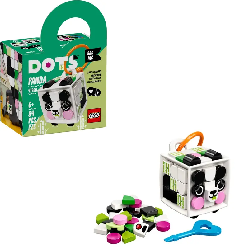 Lego Bag Tag Panda 41930 Dots 1