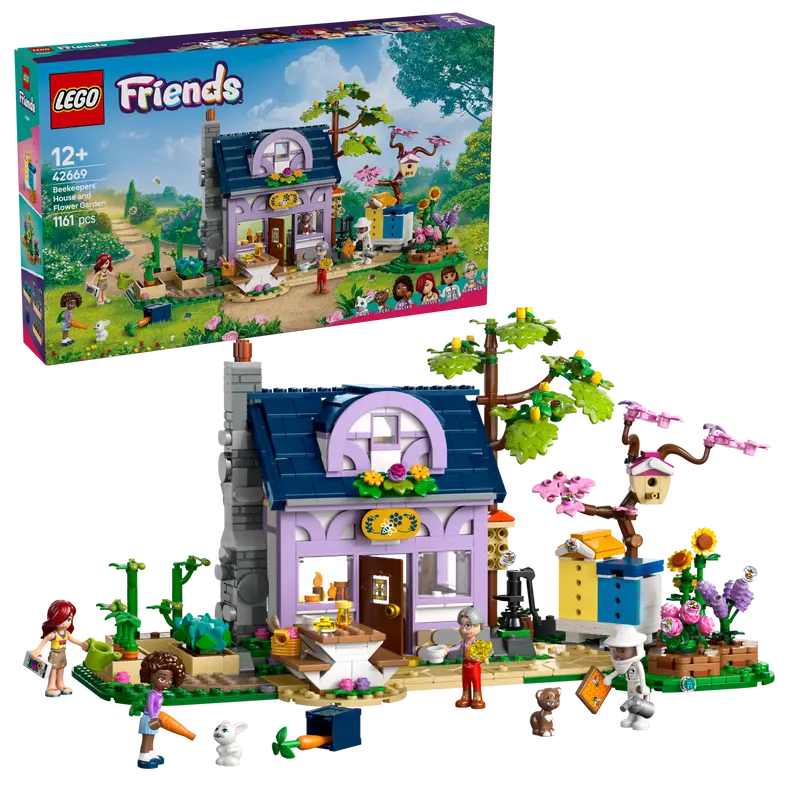 Lego Beekeeping House And Flowers 42669 Friends 1