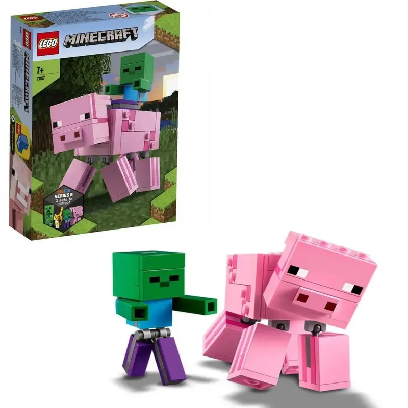 Lego Bigfig Varken Met Babyzombie 21157 Minecraft 1