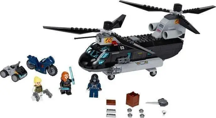 Lego Black Widow Helikopter Achtervolging 76162 Superheroes 1