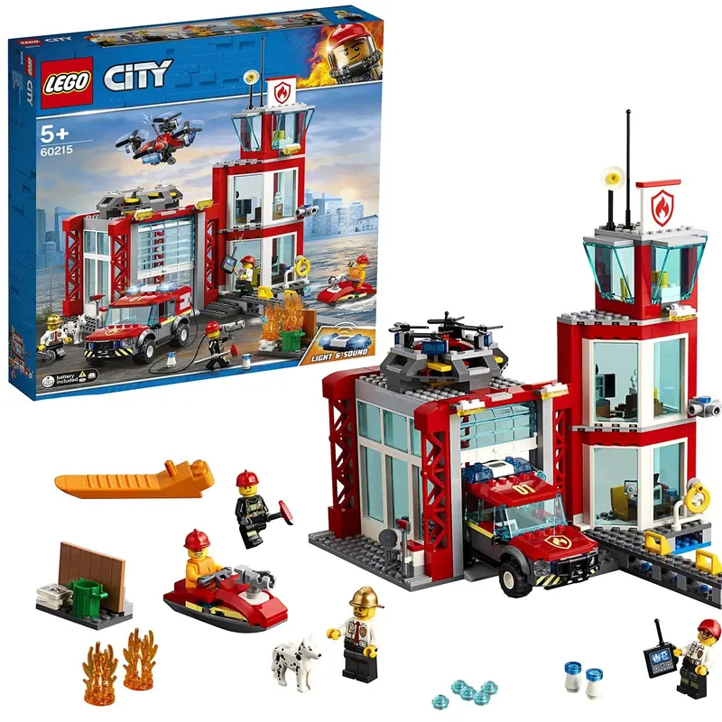 Lego Brandweer Kazerne Met Brandweerwagen 60215 City 1