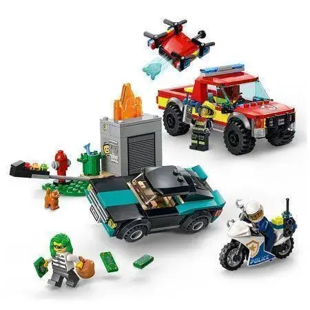 Lego Brandweer & Politie Achtervolging 60319 City 2