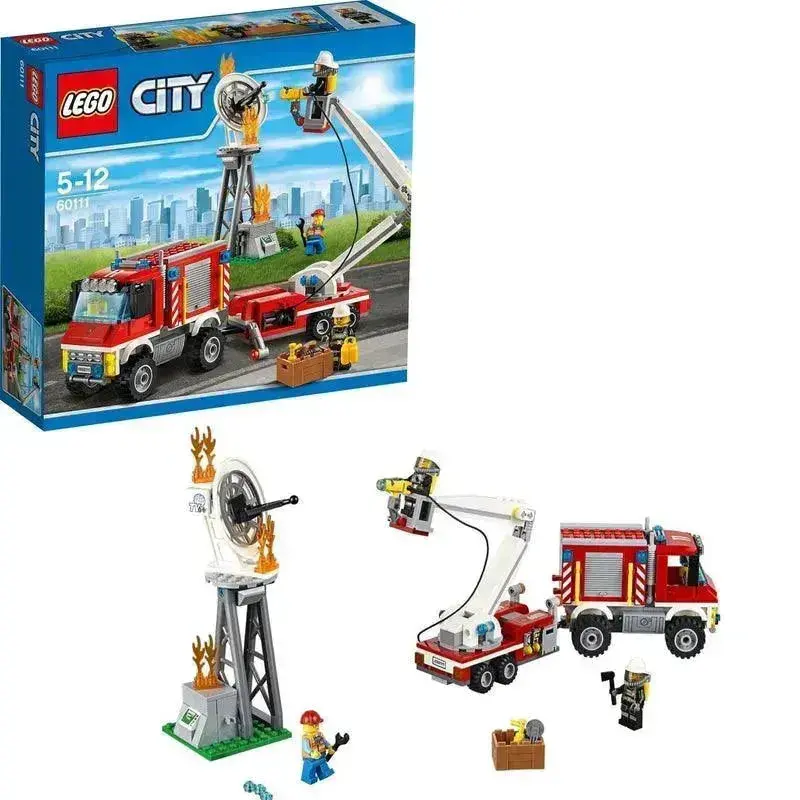 Lego Brandweer Redt De Tv Mast Met Bluswagen 60111 City 1