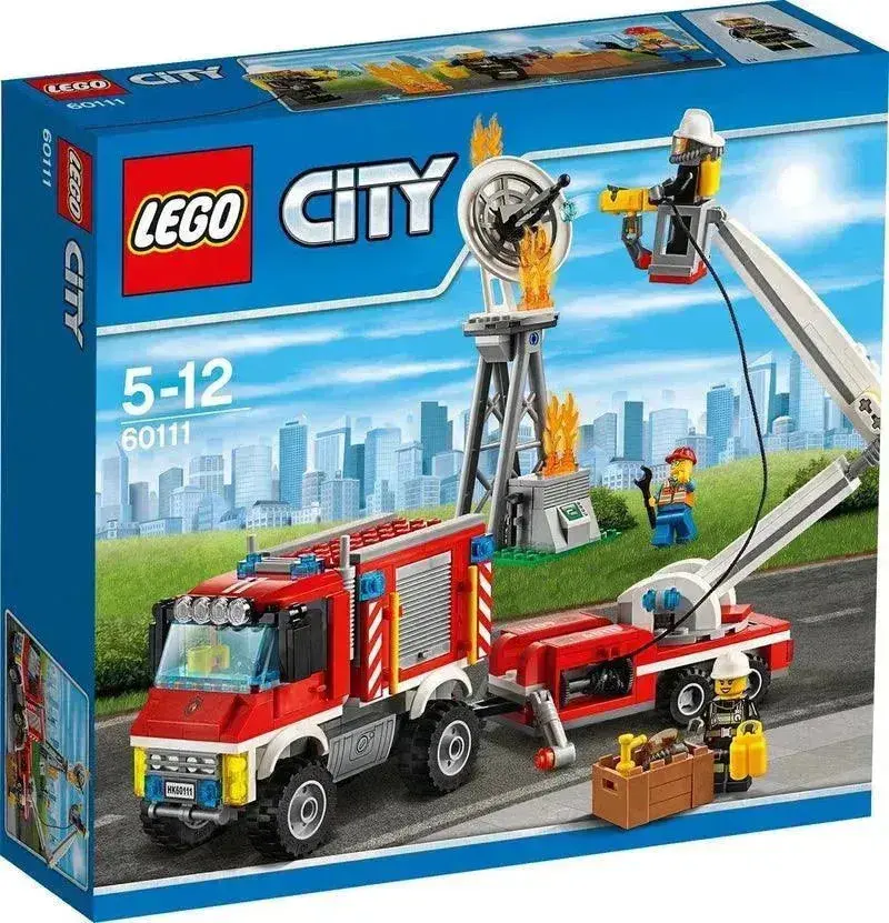 Lego Brandweer Redt De Tv Mast Met Bluswagen 60111 City 2