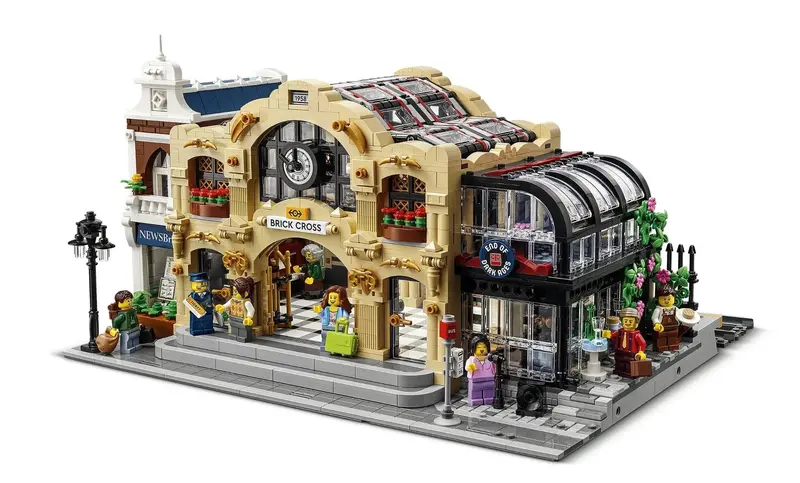 Lego Brick Cross Train Station 910038 Bricklink 1