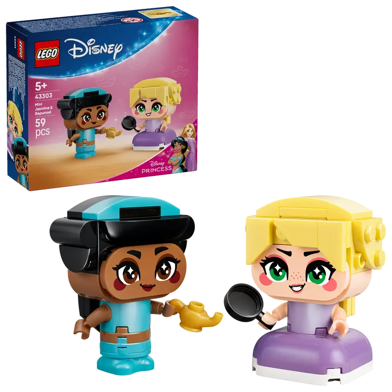 Lego® ǀ Disney Princess Mini Jasmine En Rapunzel - Disney Bouwset Voor Fantasierijk Spelen - 43303 1