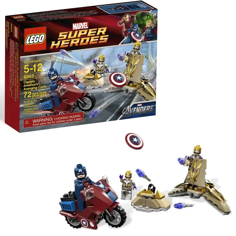 Lego Captain America's Avenging Motorfiets 6865 Marvel Super Heroes 1