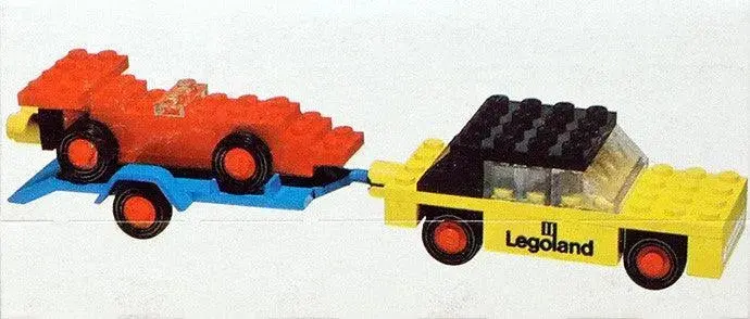 Lego Car With Trailer And Racing Car 650 Legoland 1