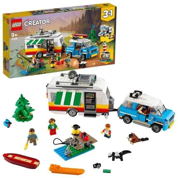 Lego Caravan Met Vrijetijd Jeep 31108 Creator 3-In-1 1