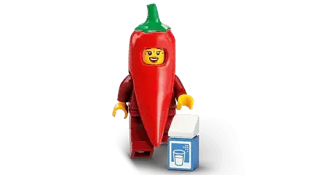 Lego Chilli Costume Fan (1 Stuk) Minifguren Serie 22 71032-2 1