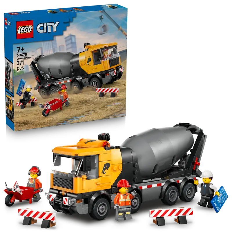 Lego City Cementwagen Bouwvoertuigen Speelgoed Voor Jongens En Meisjes Vanaf 7 Jaar 60478 1