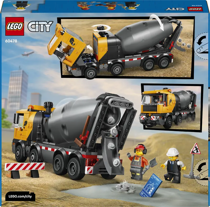 Lego City Cementwagen Bouwvoertuigen Speelgoed Voor Jongens En Meisjes Vanaf 7 Jaar 60478 2