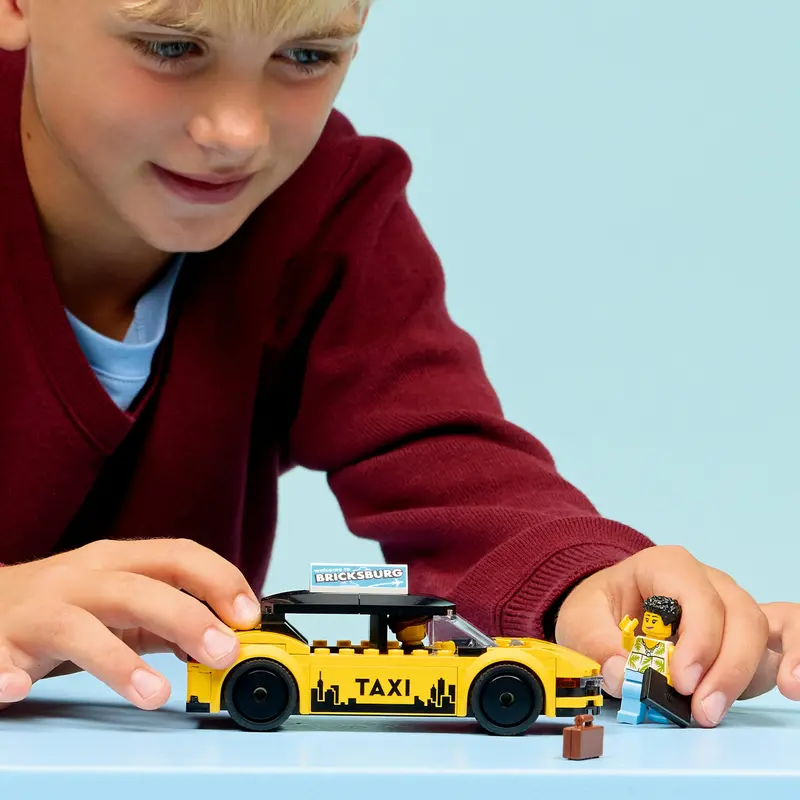 Lego City Gele Taxi Auto Bouwpakket Met Speelgoed Voor Kinderen 60487 2